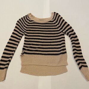 BCBG Maxazria black & cream sweater